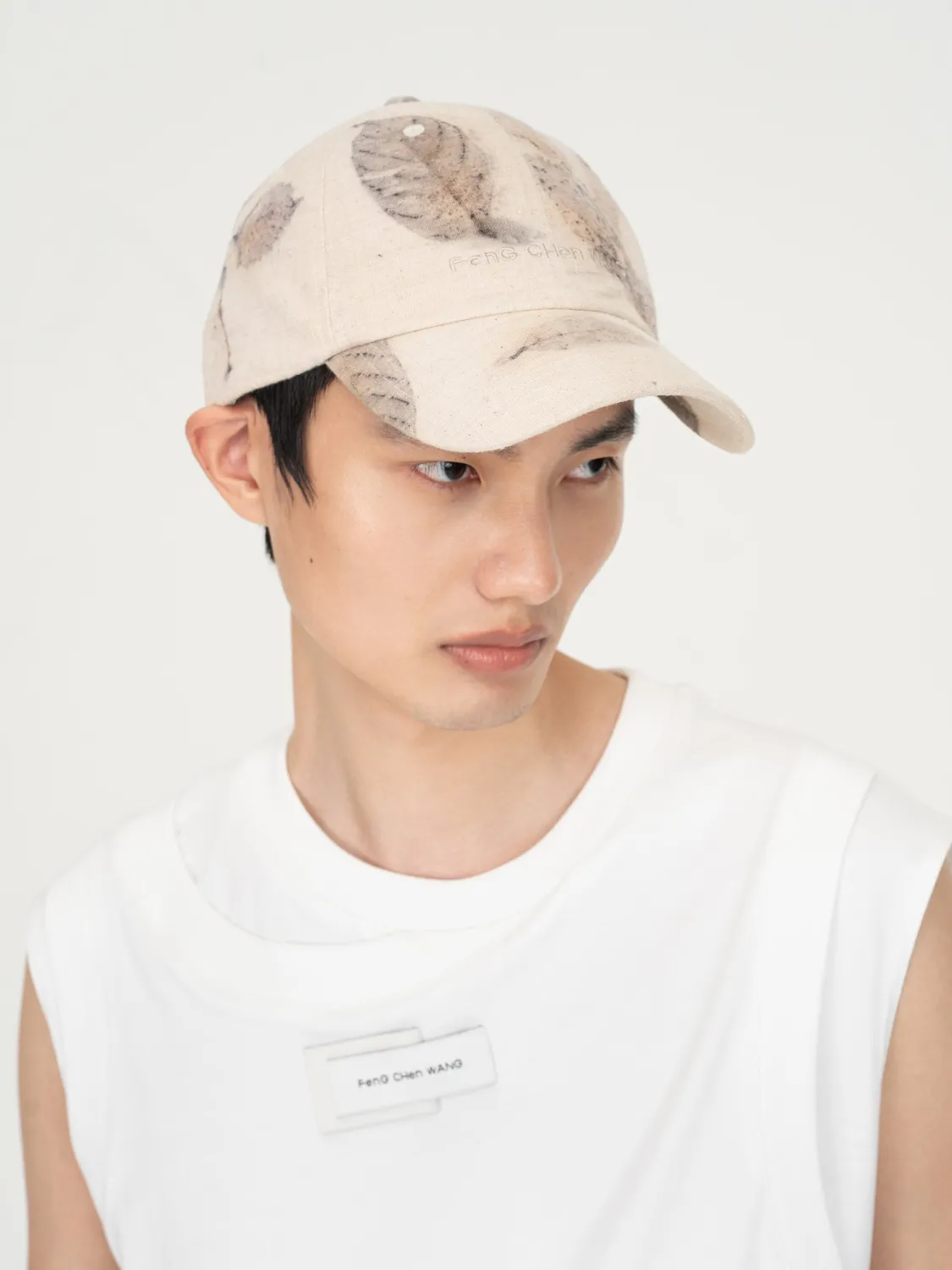 Feng Chen Wang Beige Botanical Dyed kasket beige OS