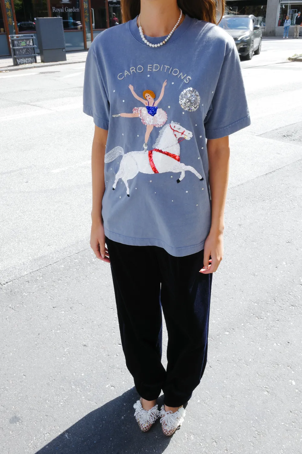 Caro Editions Freddy T-shirt broderet hest