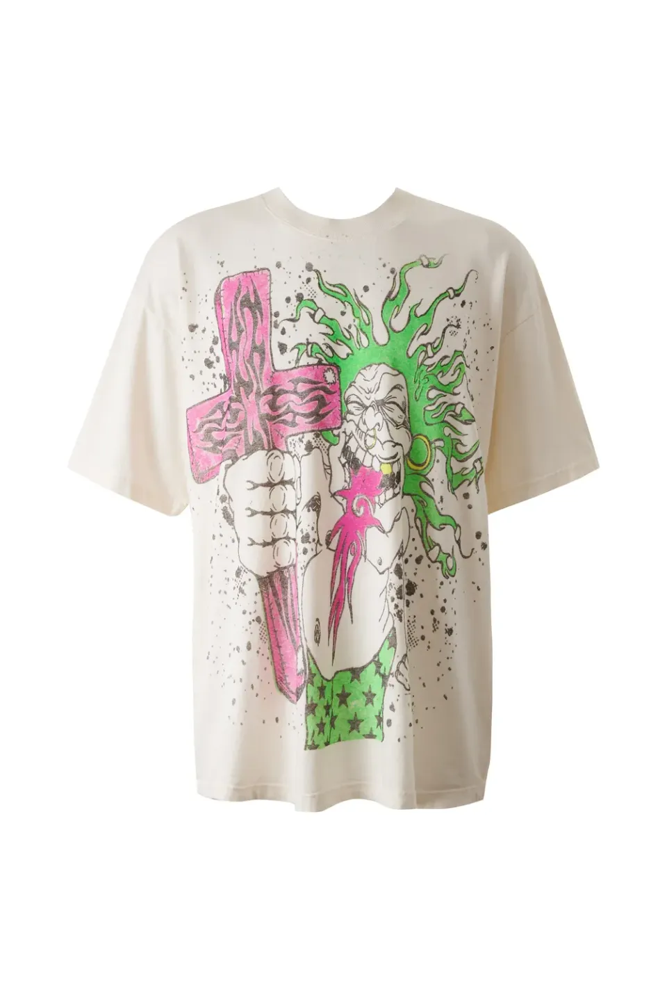 Hellstar Mercy Festival 96 T-shirt hvid sleeve print