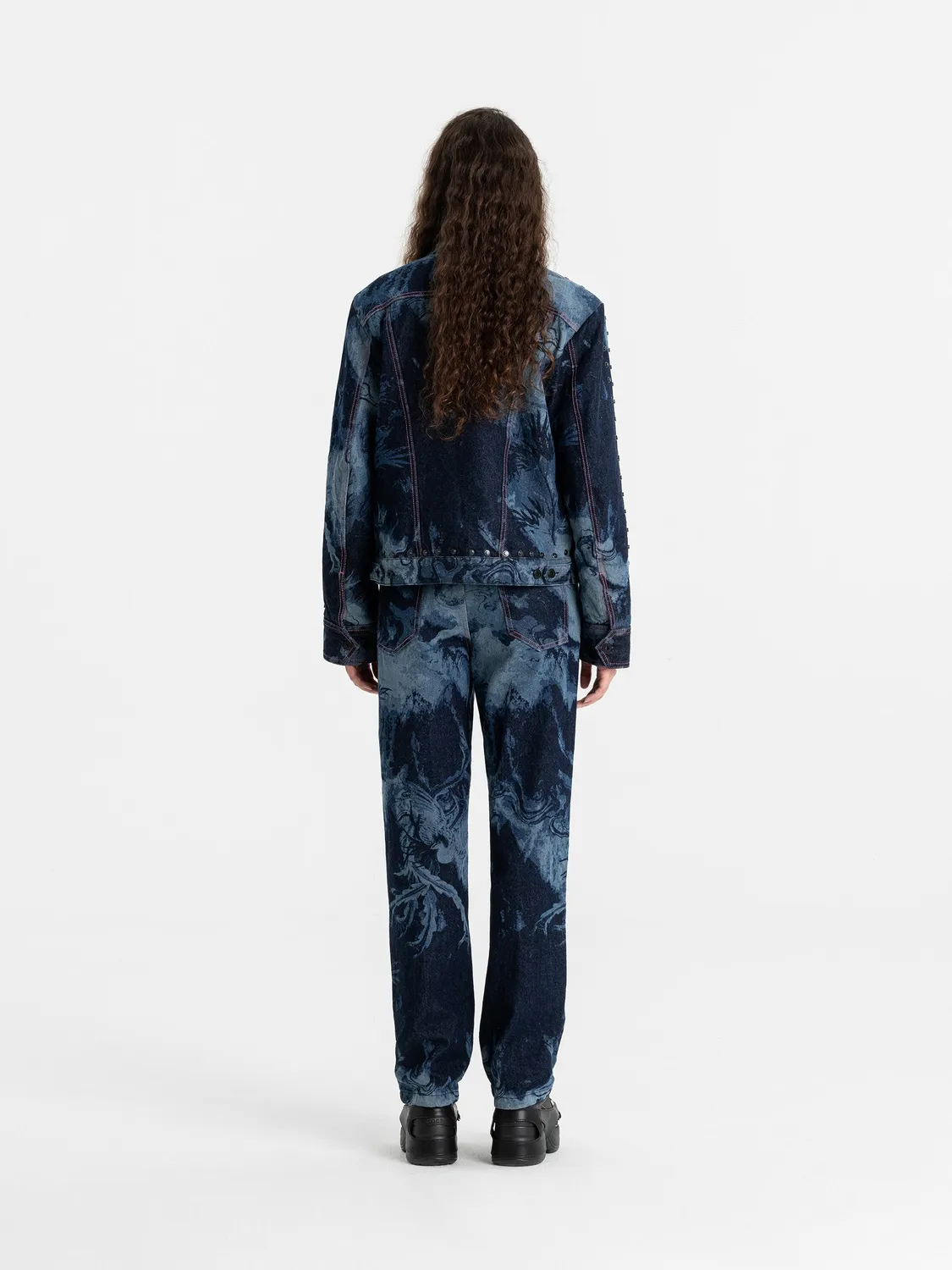 Feng Chen Wang Laser Phoenix denimjakke XS-XL slidstærk