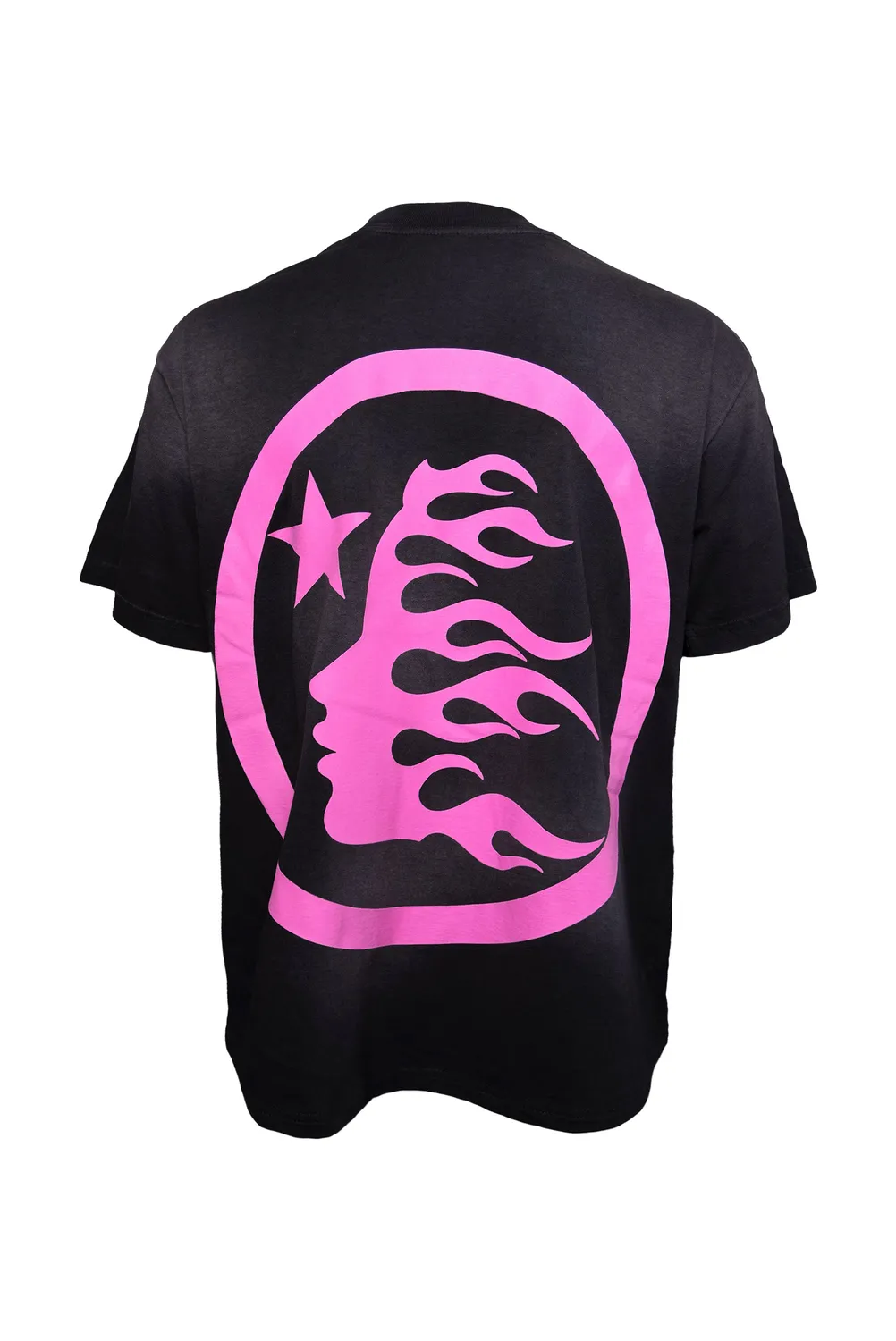 Hellstar Classic Rhinestone Logo T-Shirt pink gel print