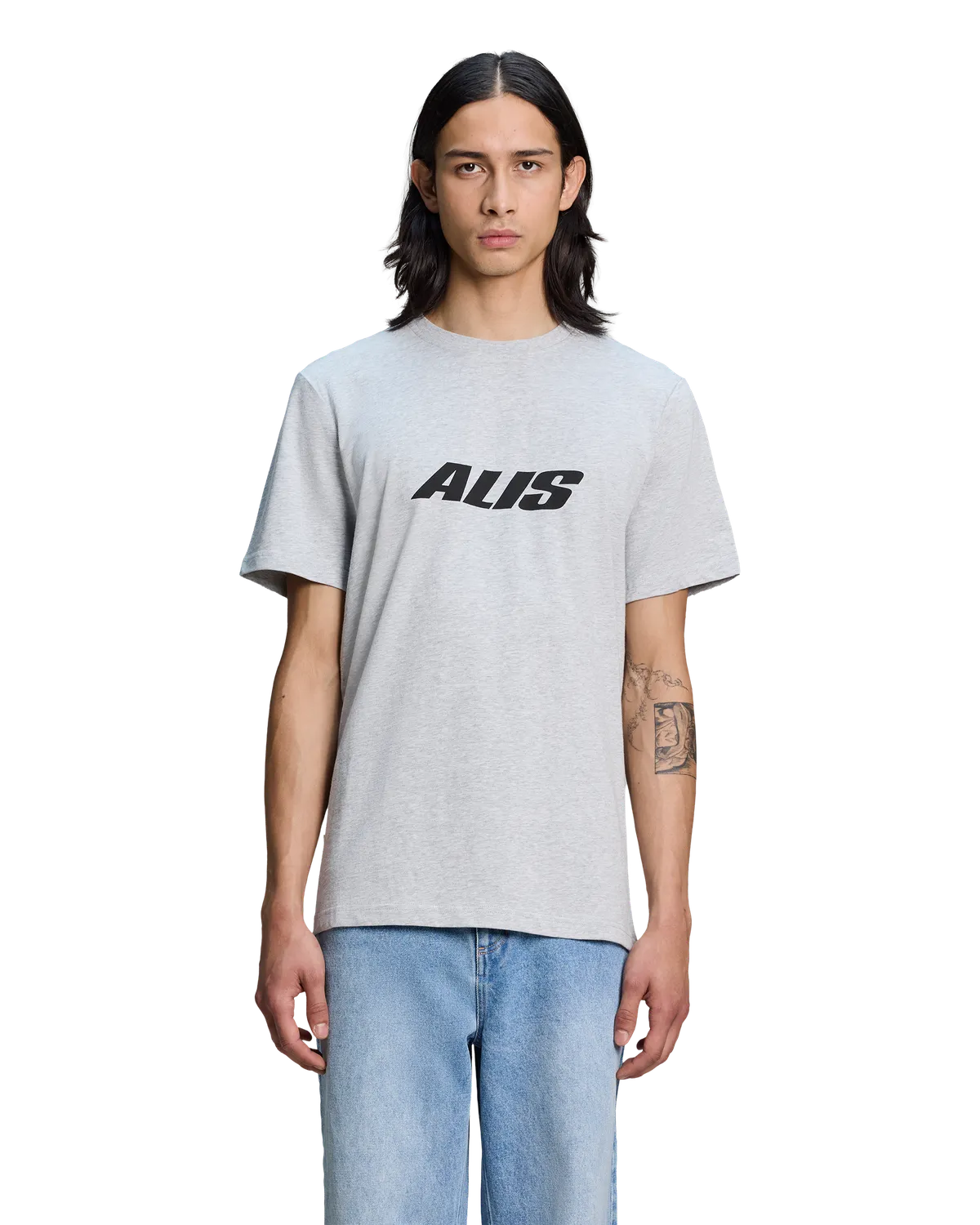 Alis Jeron Essential t-shirt grey melange bomuld