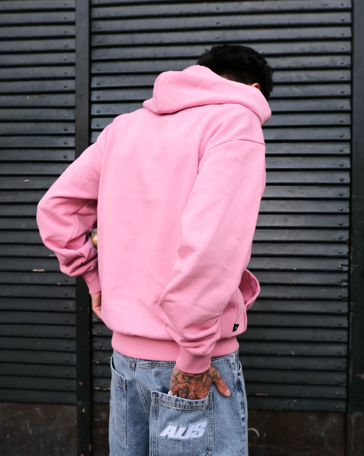 Alis Aori hoodie pink oversized bomuld
