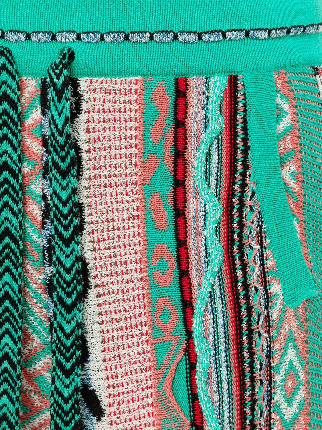 Laneus multi-thread jacquard bermuda shorts grøn