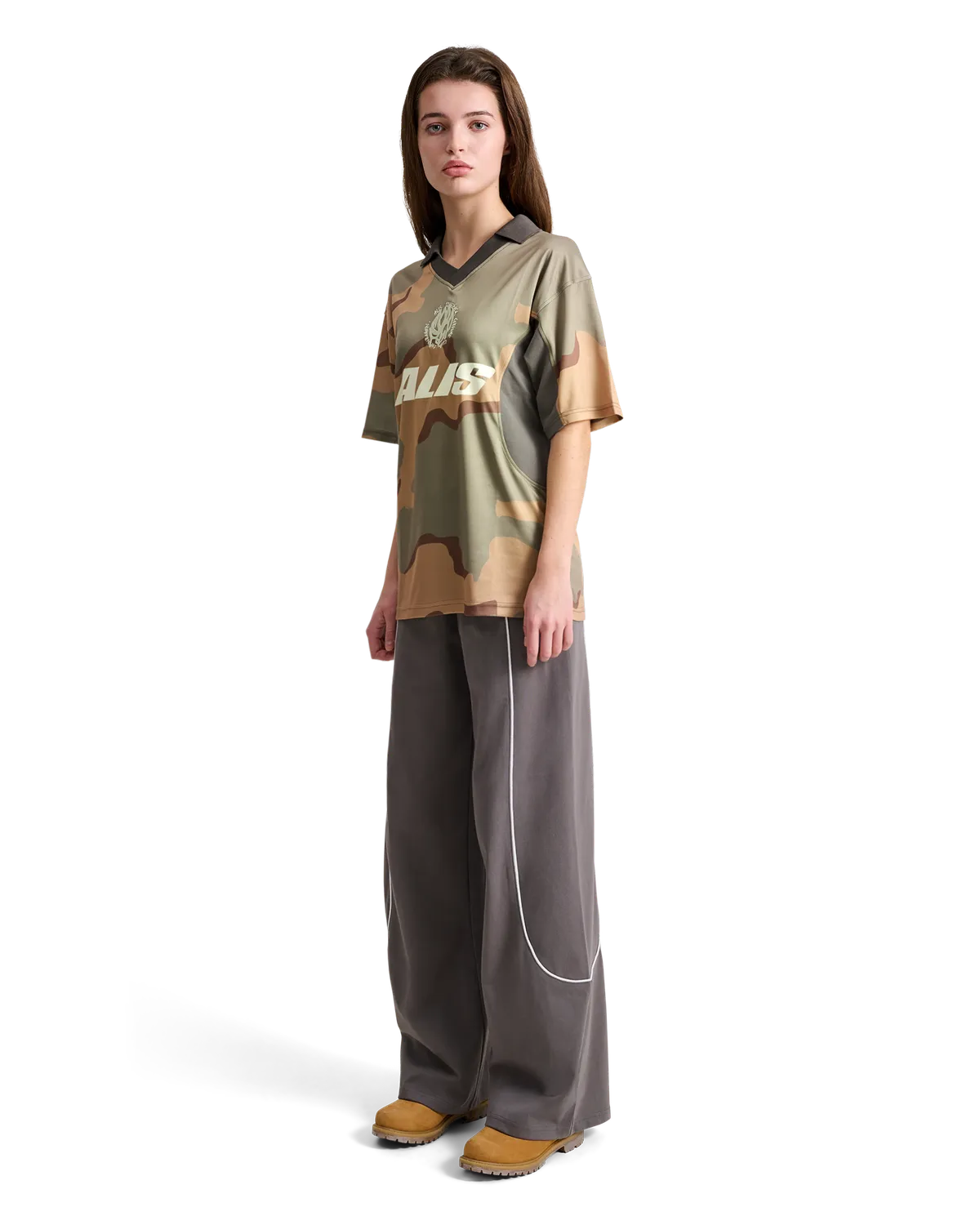 Alis Wizzy polo jersey camouflage grå