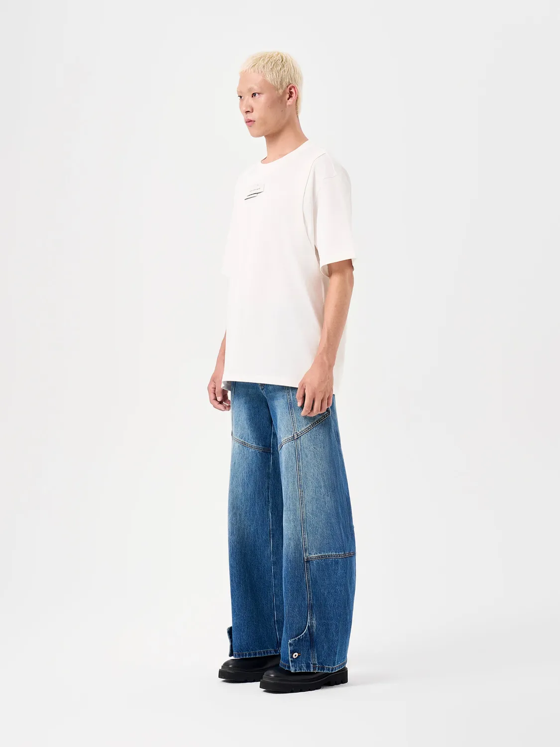 Feng Chen Wang White 2-in-1 Deconstructed t-shirt hvid