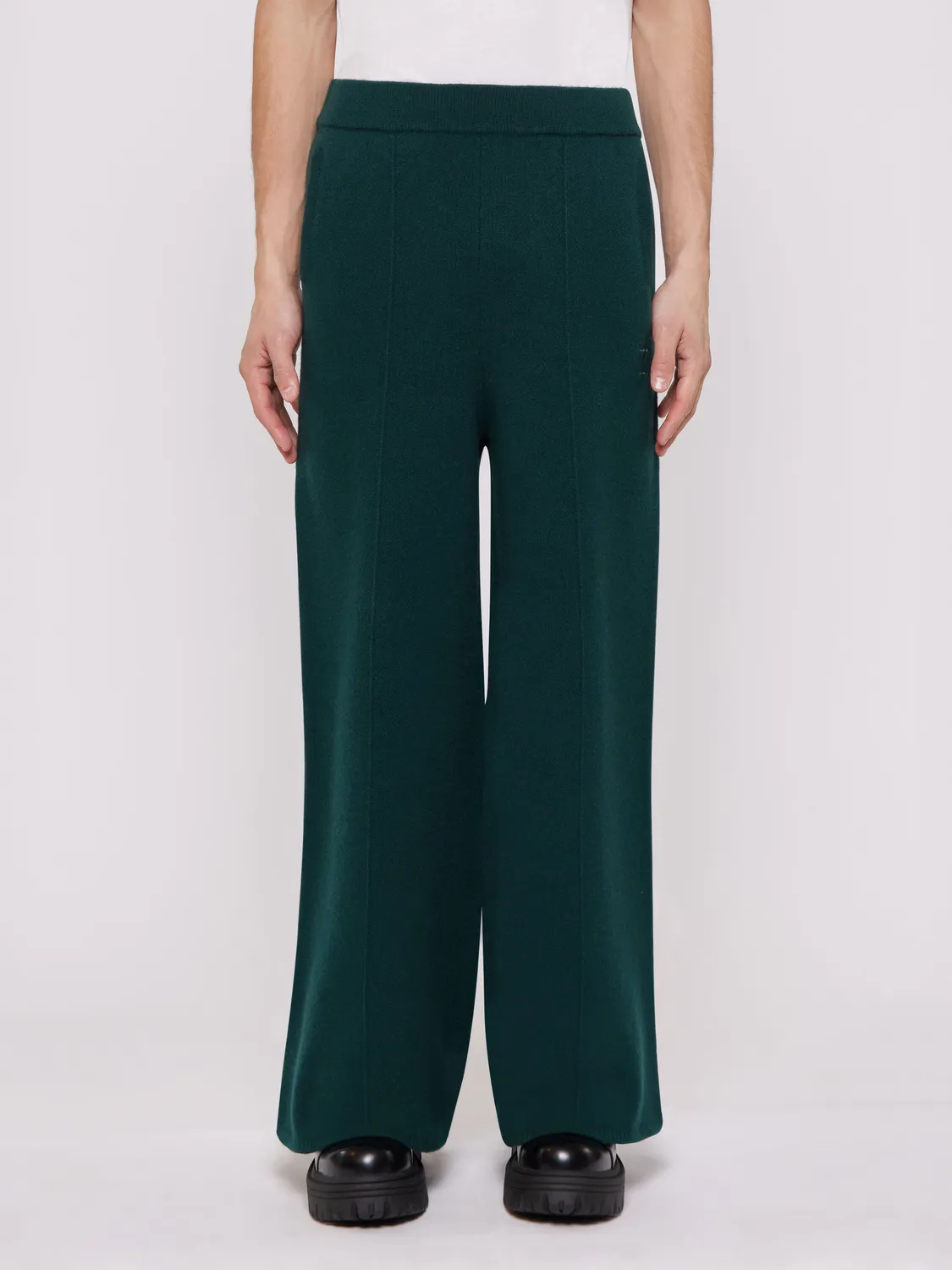 Laneus herrebukser skovgrøn uld cashmere