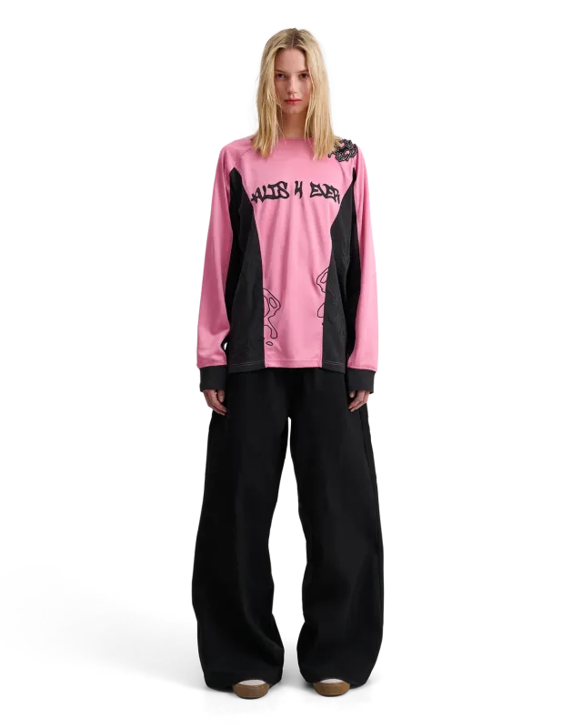 Alis Coen langærmet trøje Black Pink tommelhul