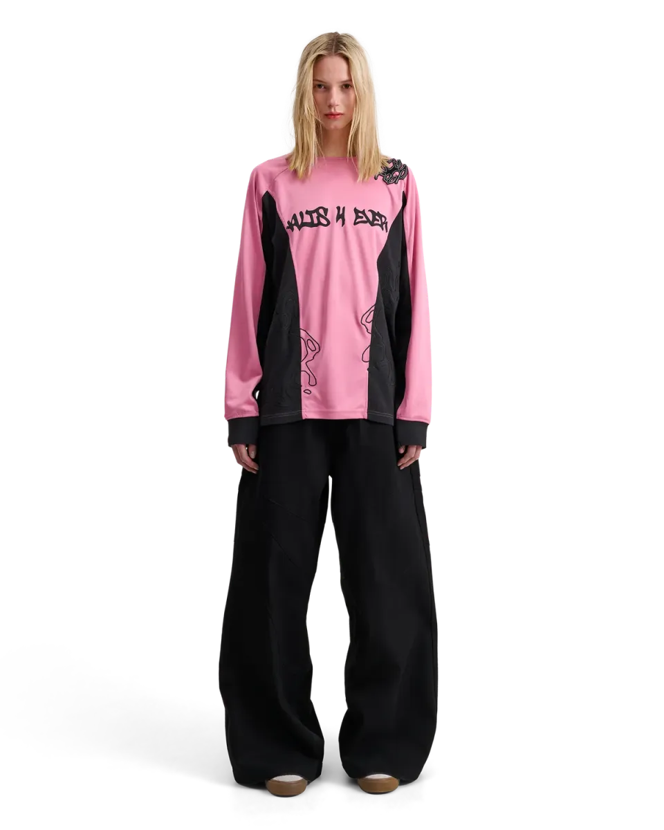 Alis Coen langærmet trøje Black Pink tommelhul