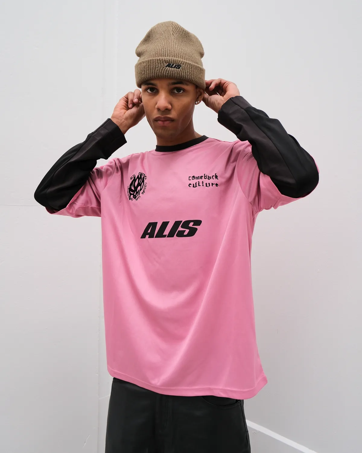 Alis Comeback Club 2-lags jersey pink sort
