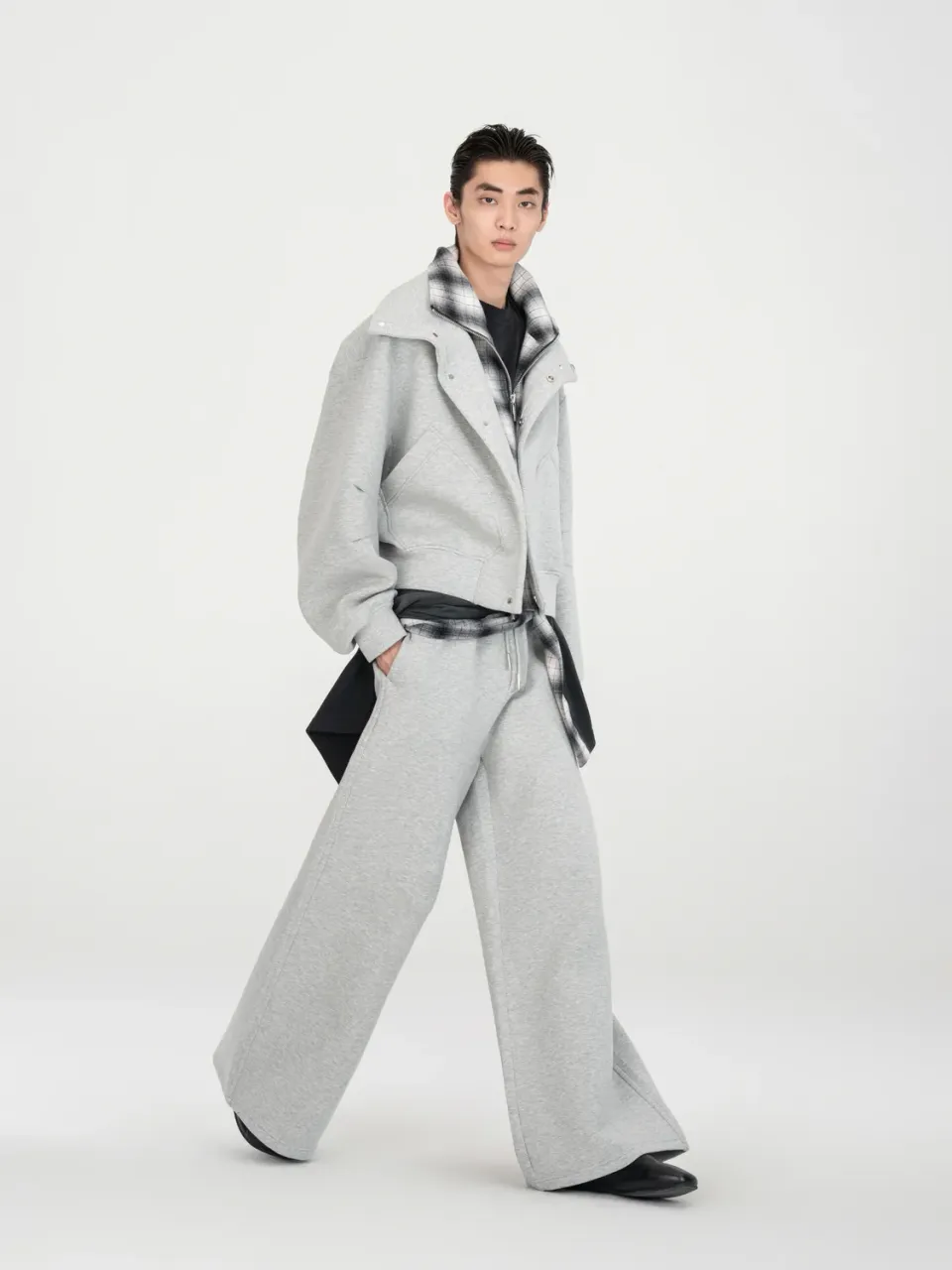Feng Chen Wang Spacer Pants bukser light grey elastiktalje