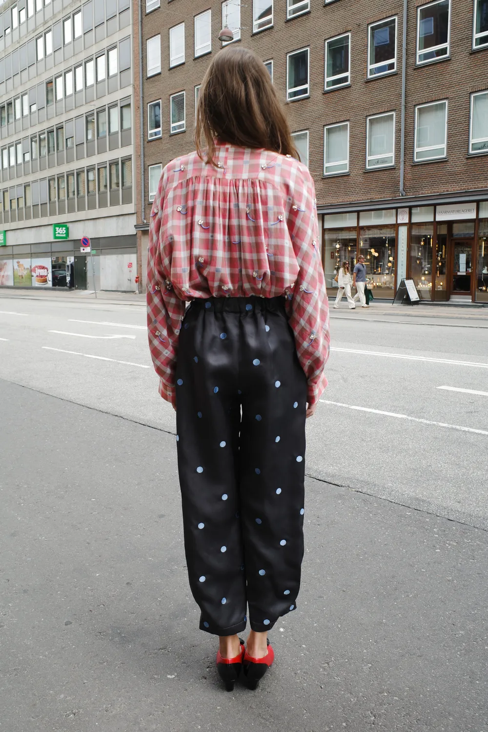 Caro Editions Coco Pants bukser silke broderi