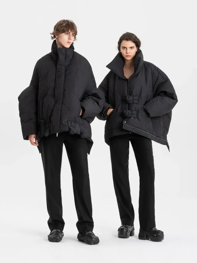 Feng Chen Wang Upside Down Quilted Phoenix jakke