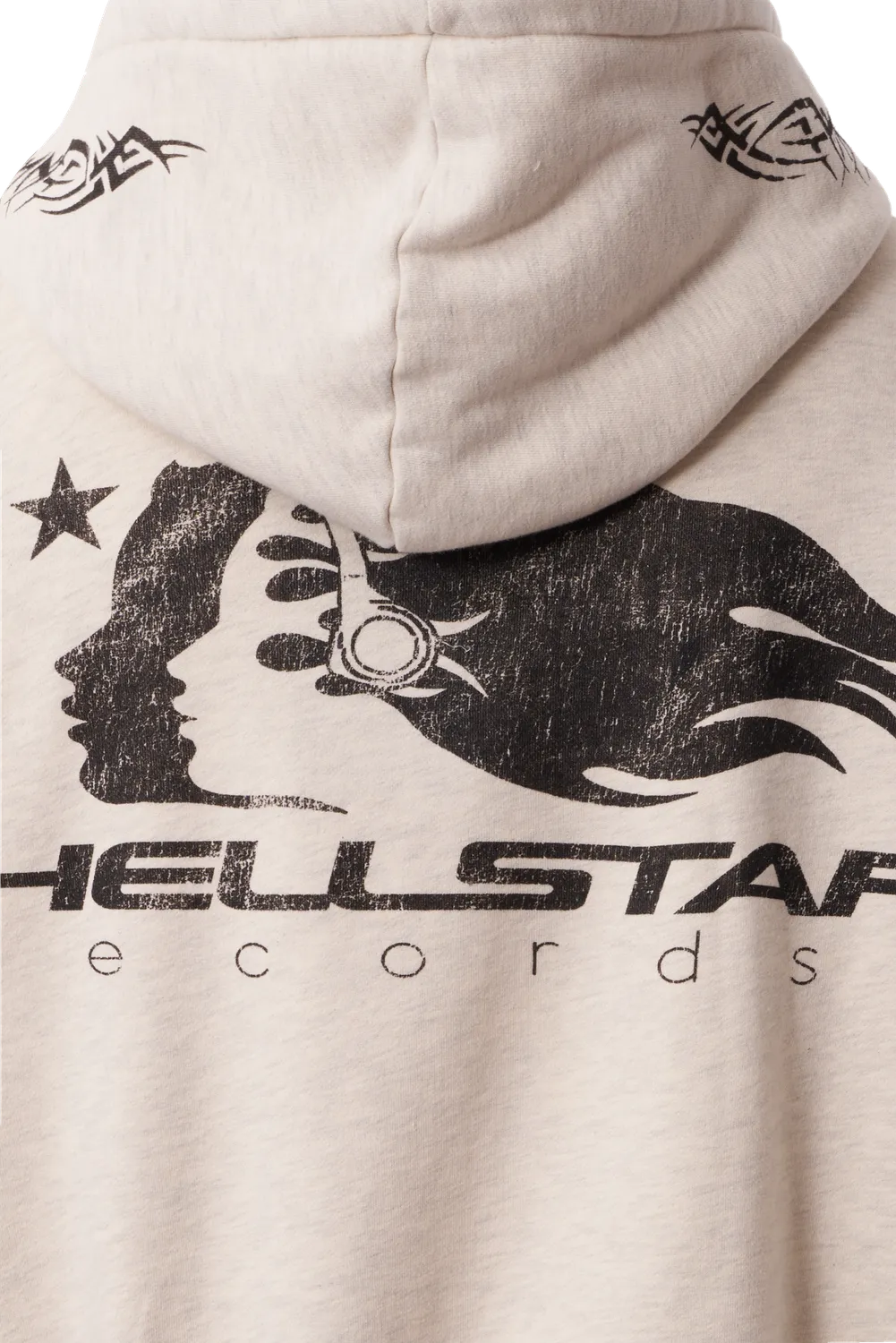 Hellstar Moshpit zip hoodie oatmeal fleece