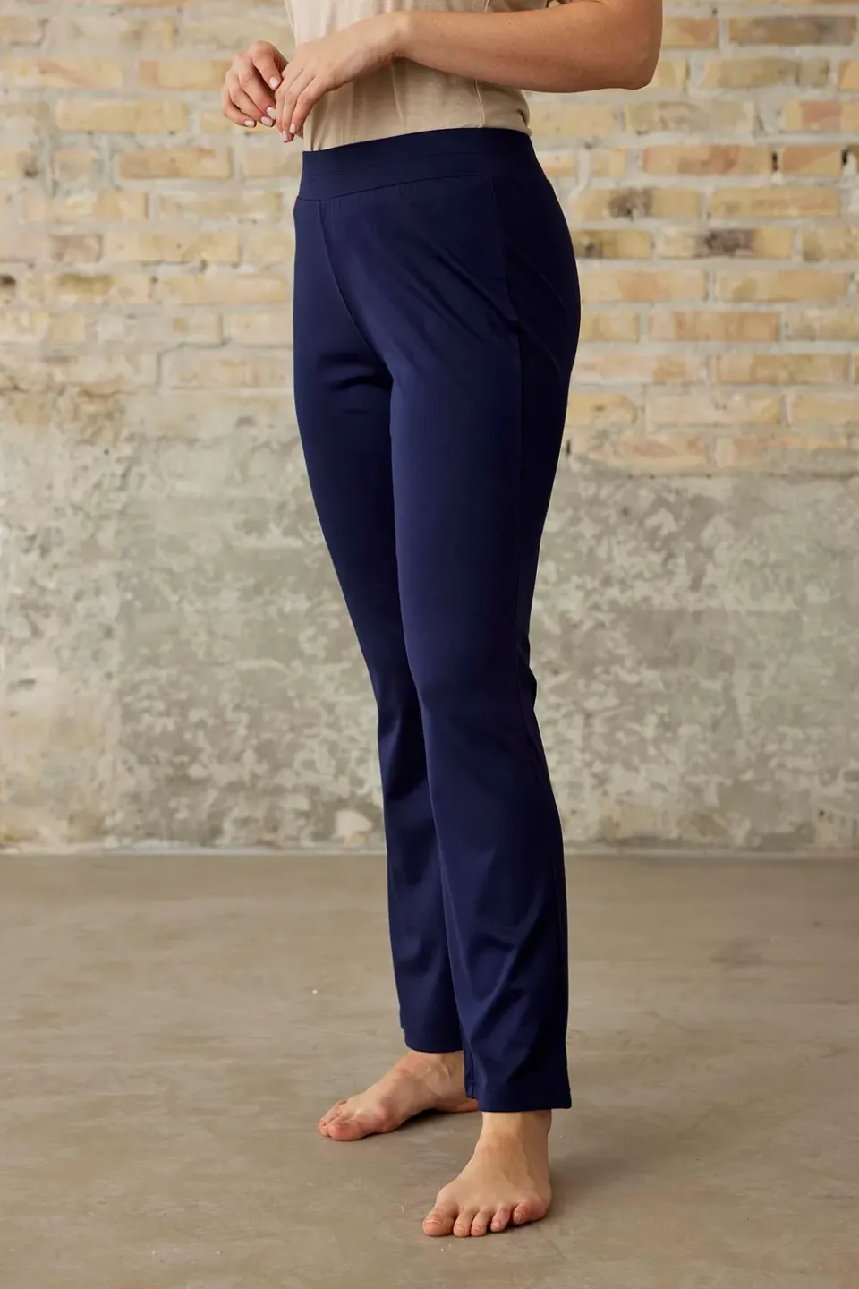 IN FRONT Haily bukser bootcut – elastik i taljen