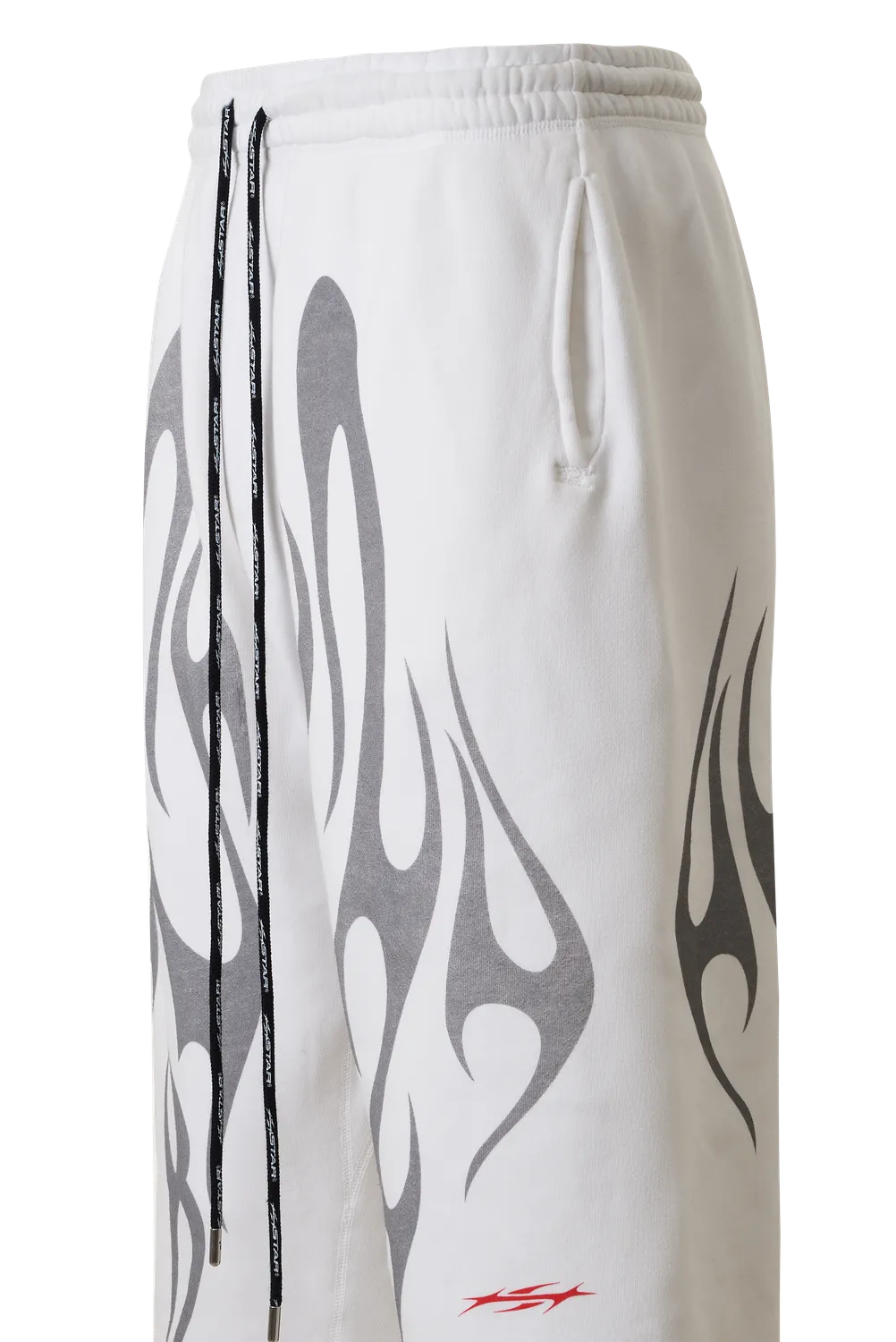 Hellstar Tribal Flame HSSP01SH04 3/4 shorts hvid