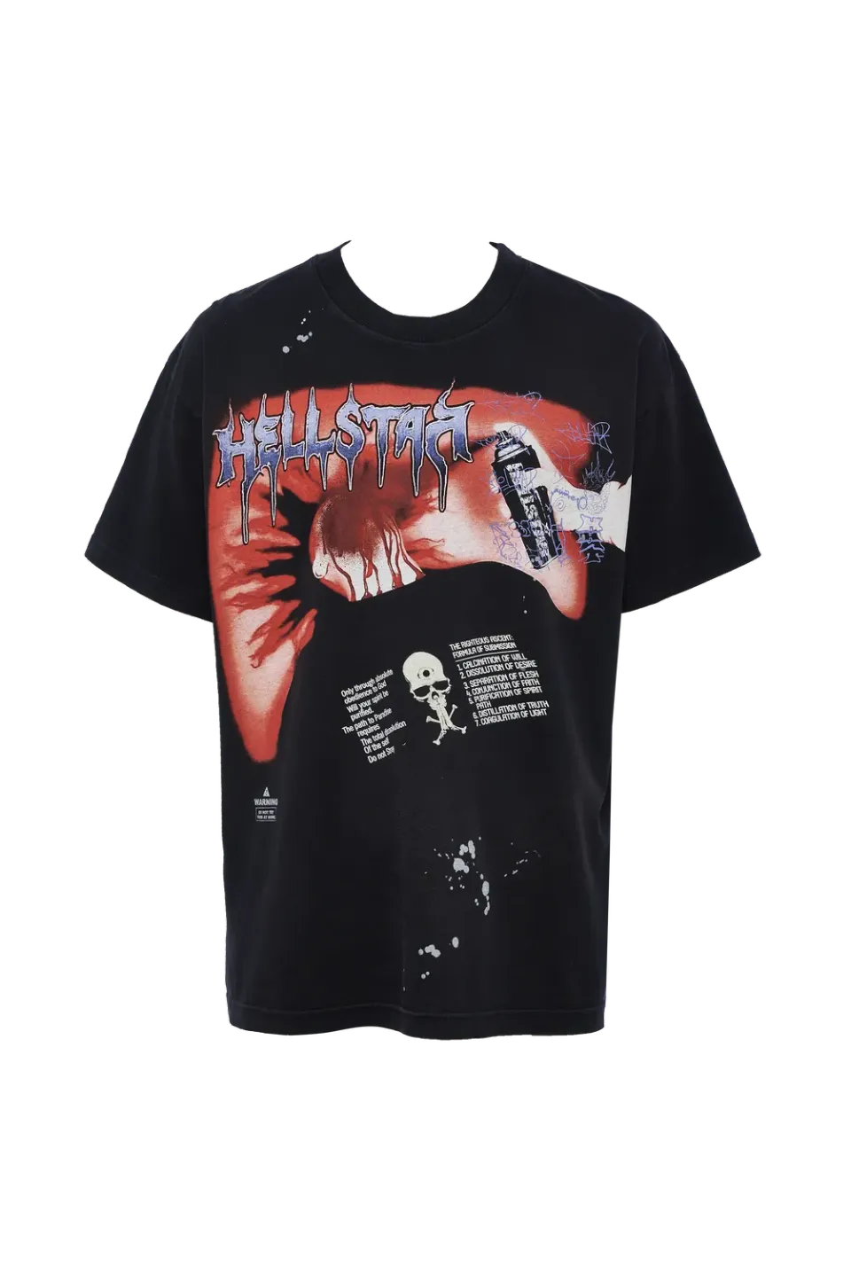 Hellstar Studios Crime Scene T-shirt sort vasket bomuld