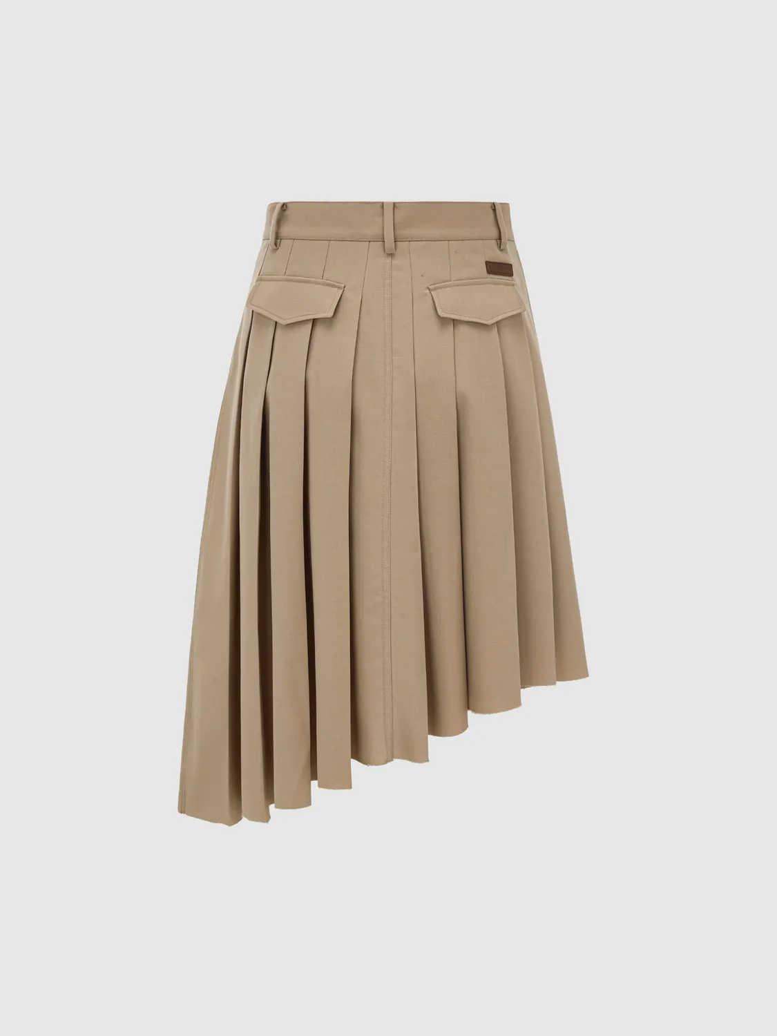 Feng Chen Wang Wrap nederdel khaki midi slå-om
