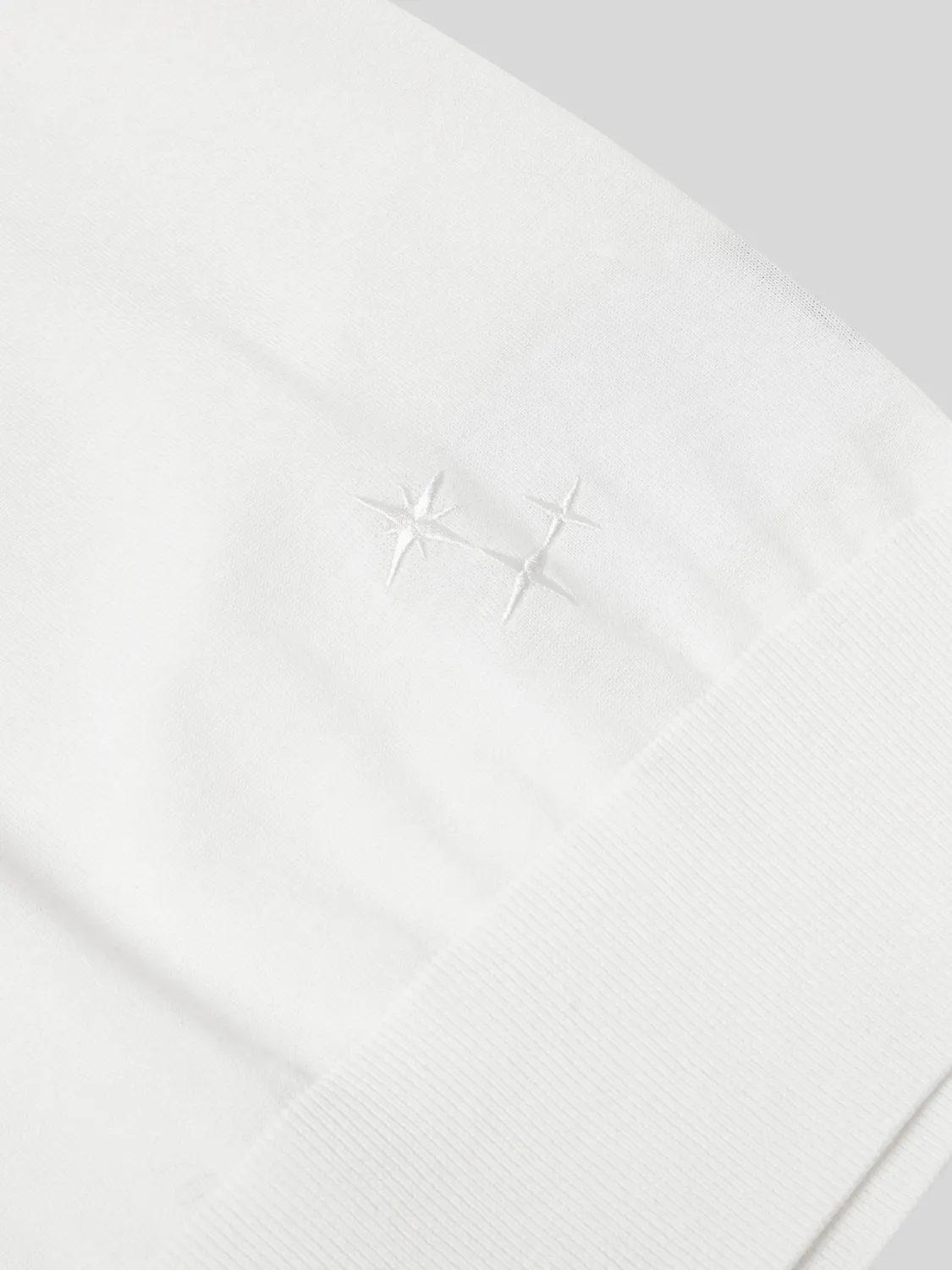 Laneus Knitted Shirt strikskjorte creme bomuld