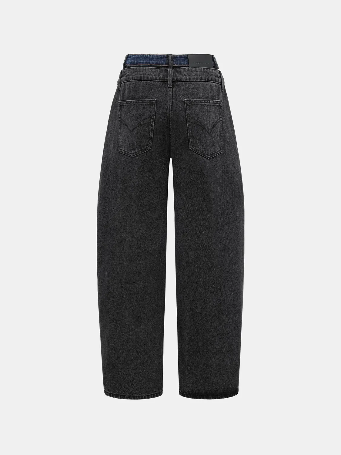Feng Chen Wang jeans double waistband sort