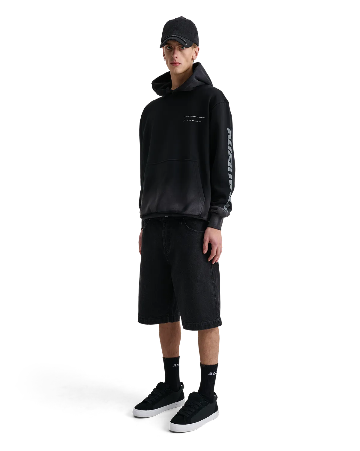 Alis Calis regular fit denimshorts washed black