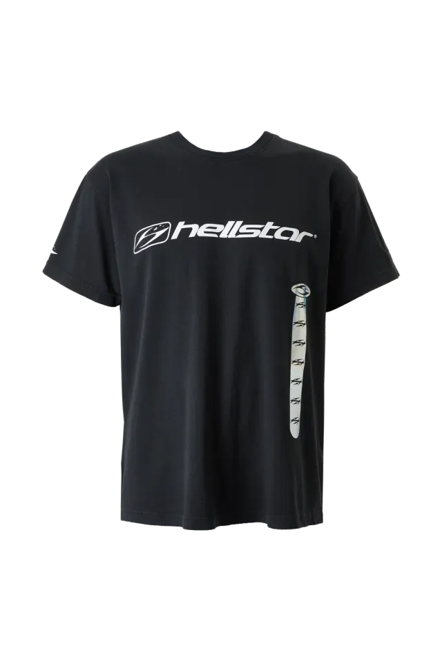 Hellstar Marathon T-shirt sort vintage vask