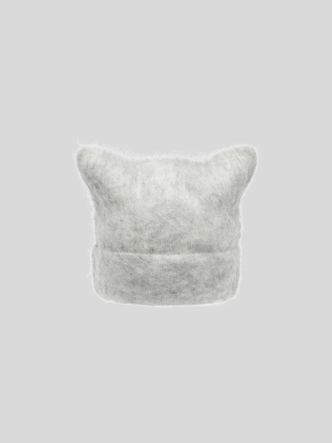 Feng Chen Wang Cat-Ear Beanie hue lysegrå blød