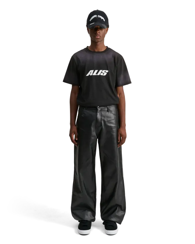 Alis Bam jeans Glossy Black wide fit
