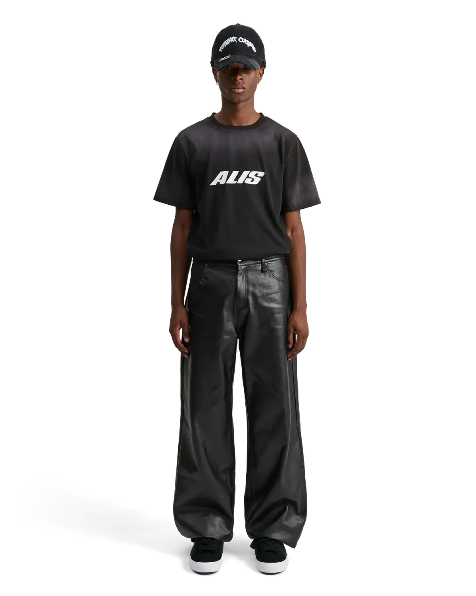 Alis Bam jeans Glossy Black wide fit