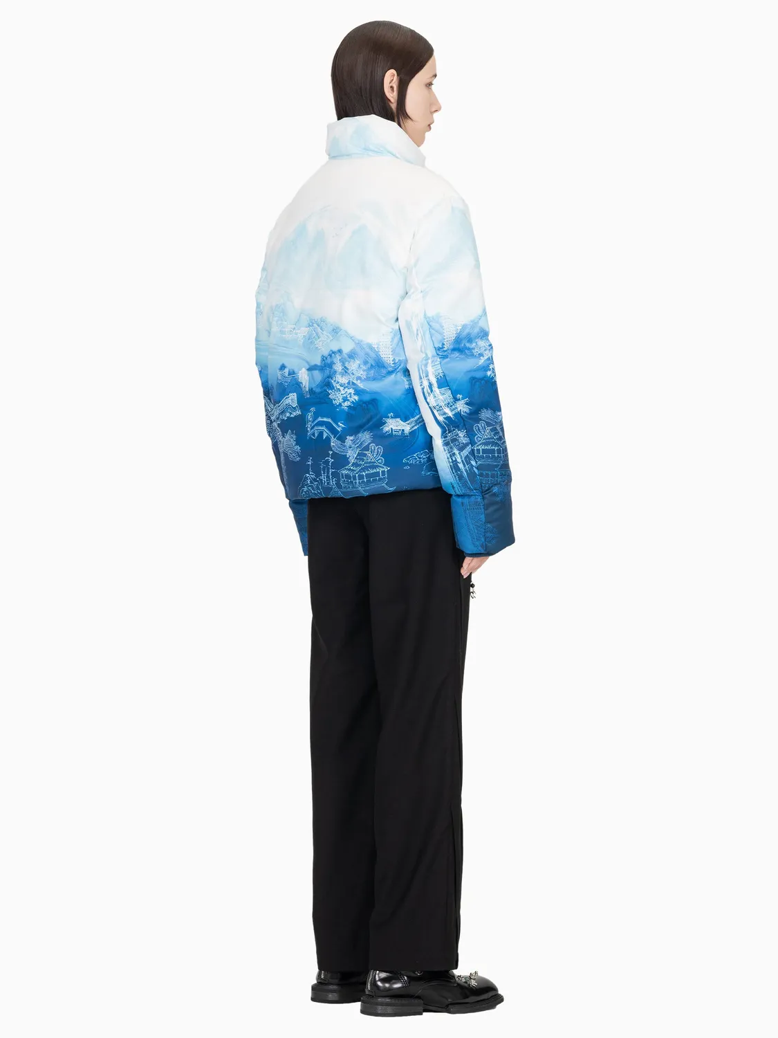 Feng Chen Wang Chinese Painting pufferjakke print XS-XL