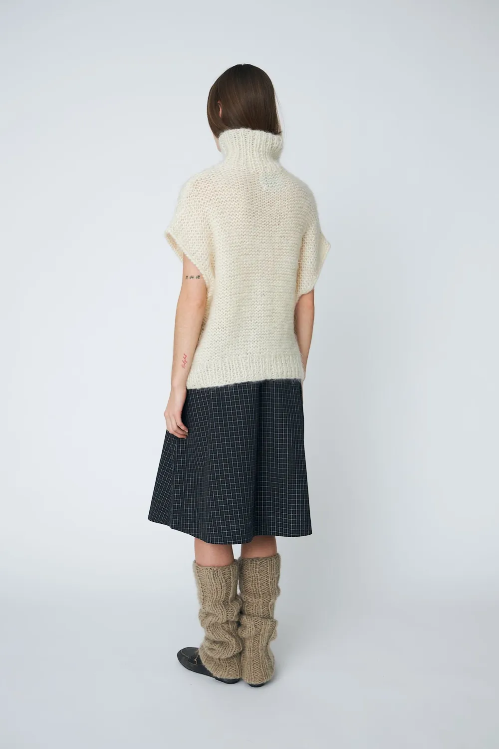 DAWNXDARE Snowy 102 Chalk slipover mohair