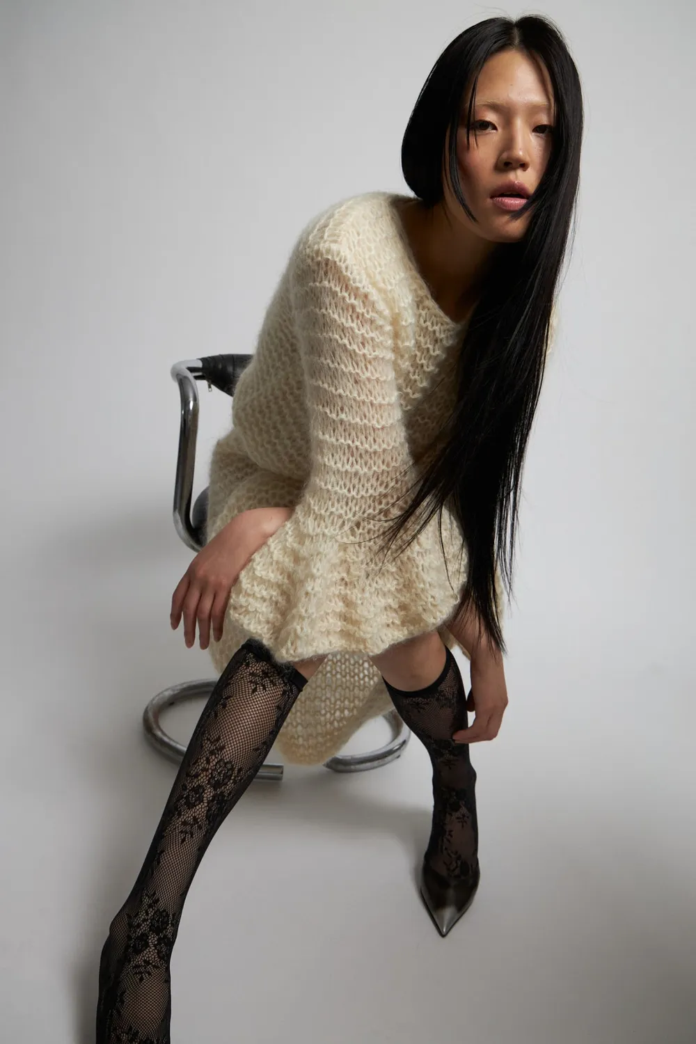 DAWNXDARE Weronica pullover 102 chalk uld