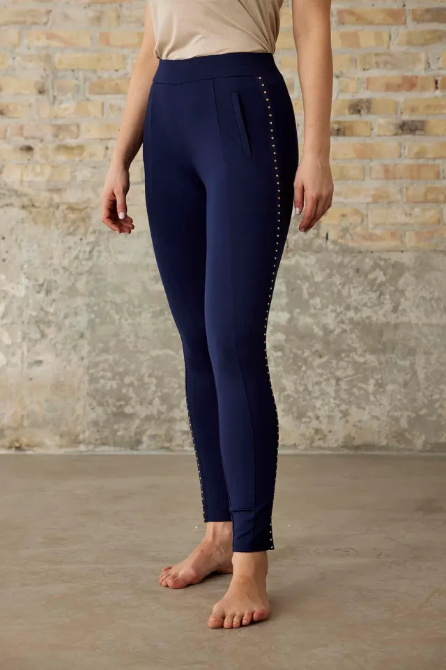IN FRONT Salina leggings elastik lommer