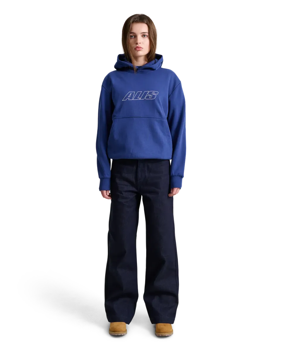 Alis Aori hoodie Solid Blue oversized bomuld