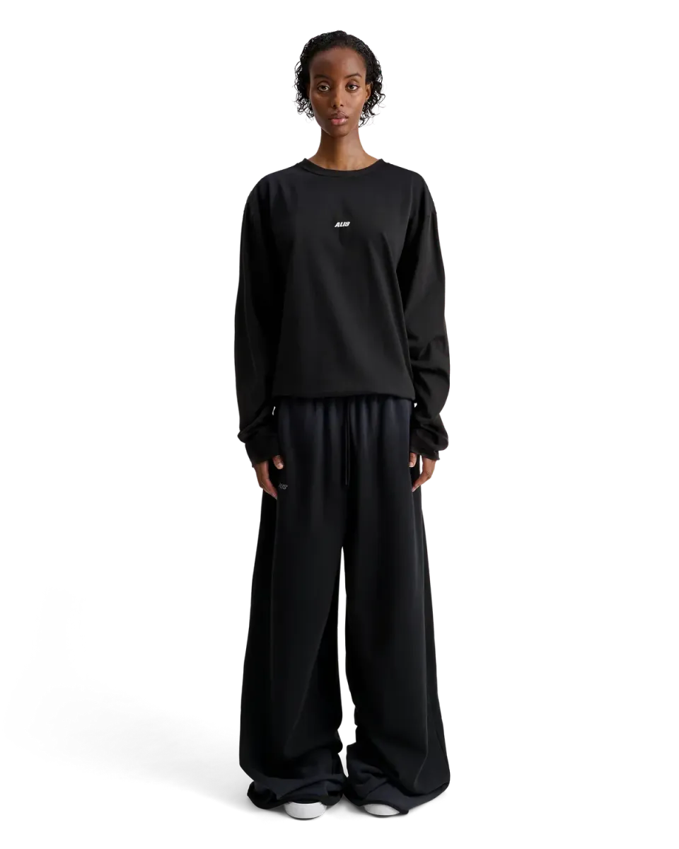 Alis Joshua langærmet t-shirt solid black