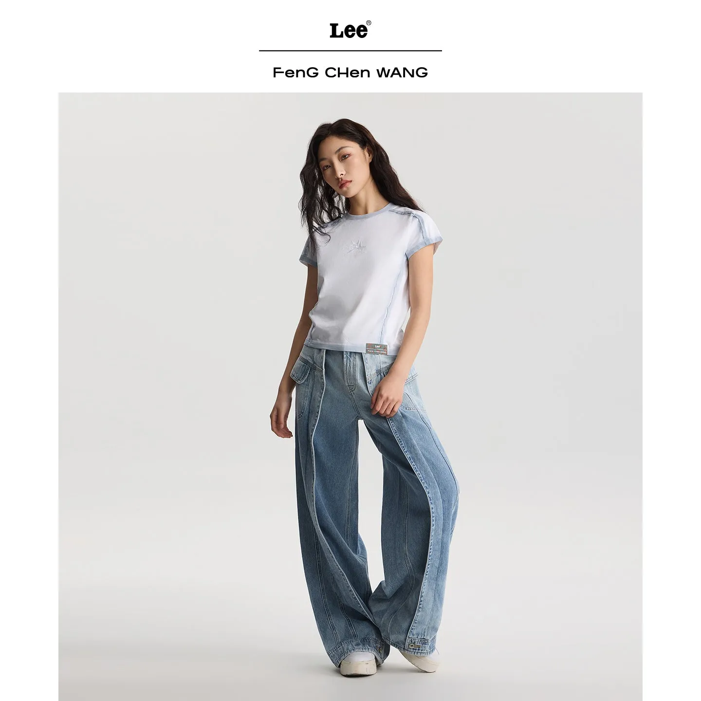 Feng Chen Wang Lee Wide Leg Jeans Lyseblå Kvinder