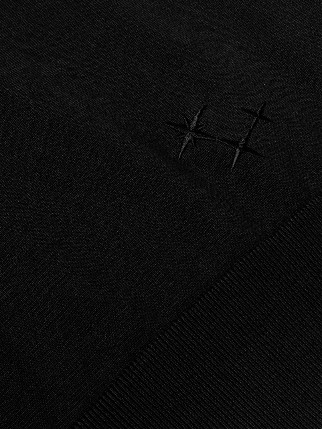 Laneus Cotton Crew Neck T-shirt sort bomuld