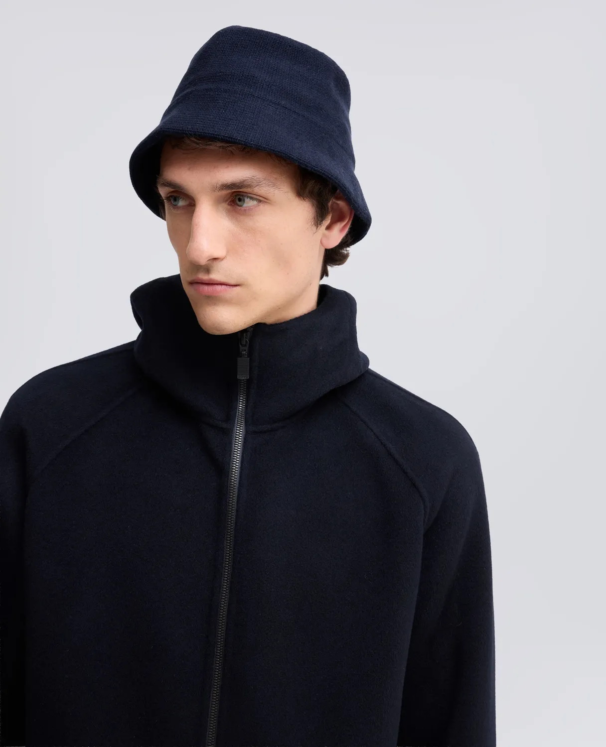 Aspesi bøllehat navy uld cashmere