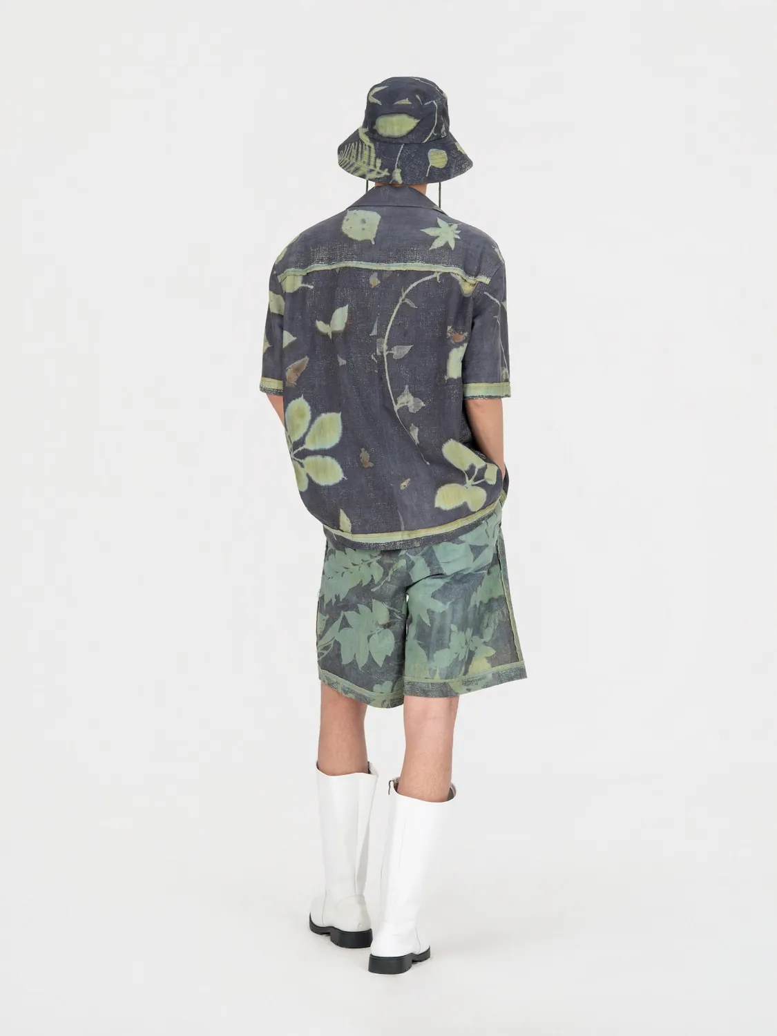Feng Chen Wang Antique plantefarvede shorts unikke