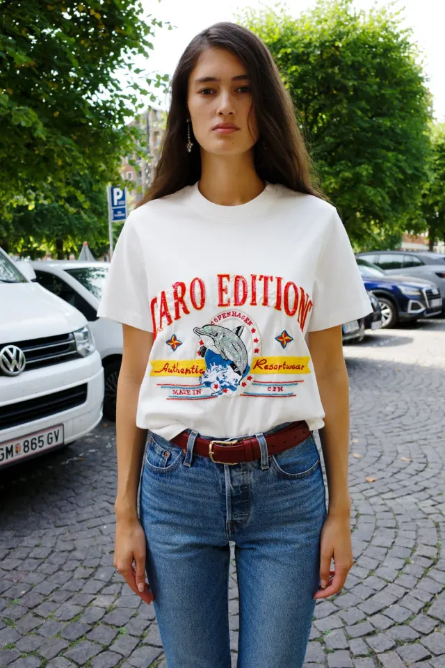 Caro Editions Freddy T-shirt hvid økologisk