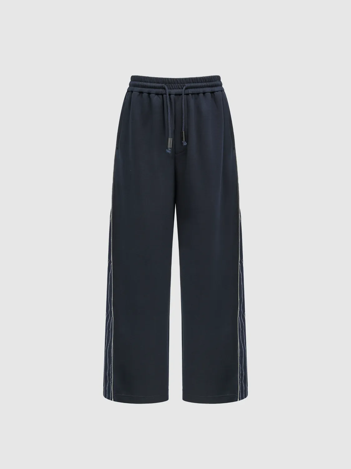 Feng Chen Wang Navy Patchwork Striped bukser XS navy