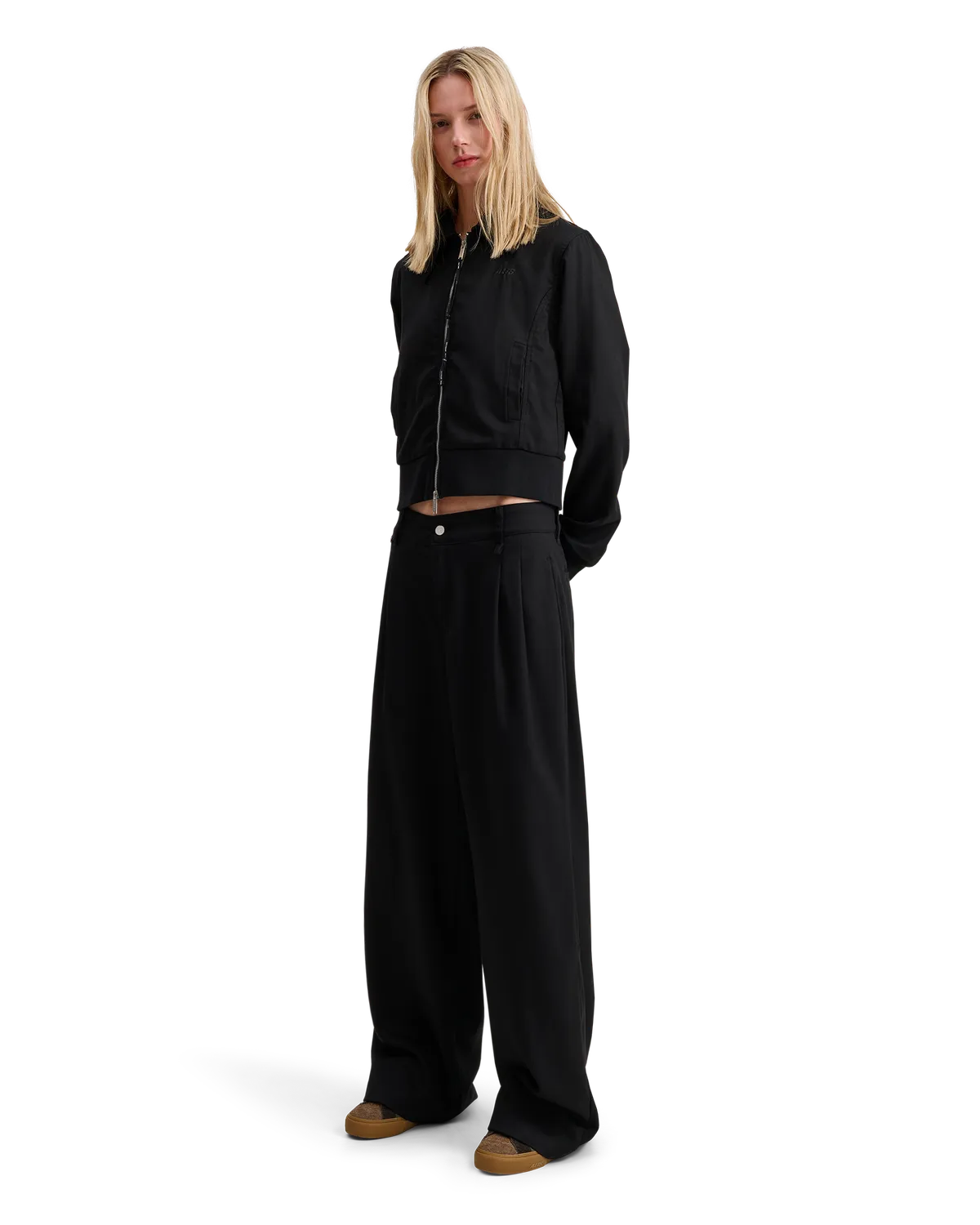 Alis Phylli loose fit chinobukser sort bomuld