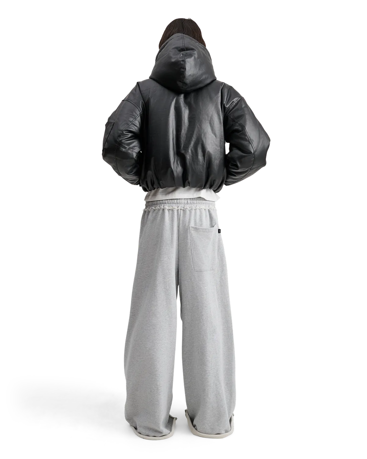 Alis Mikheil sweatpants wide grey melange