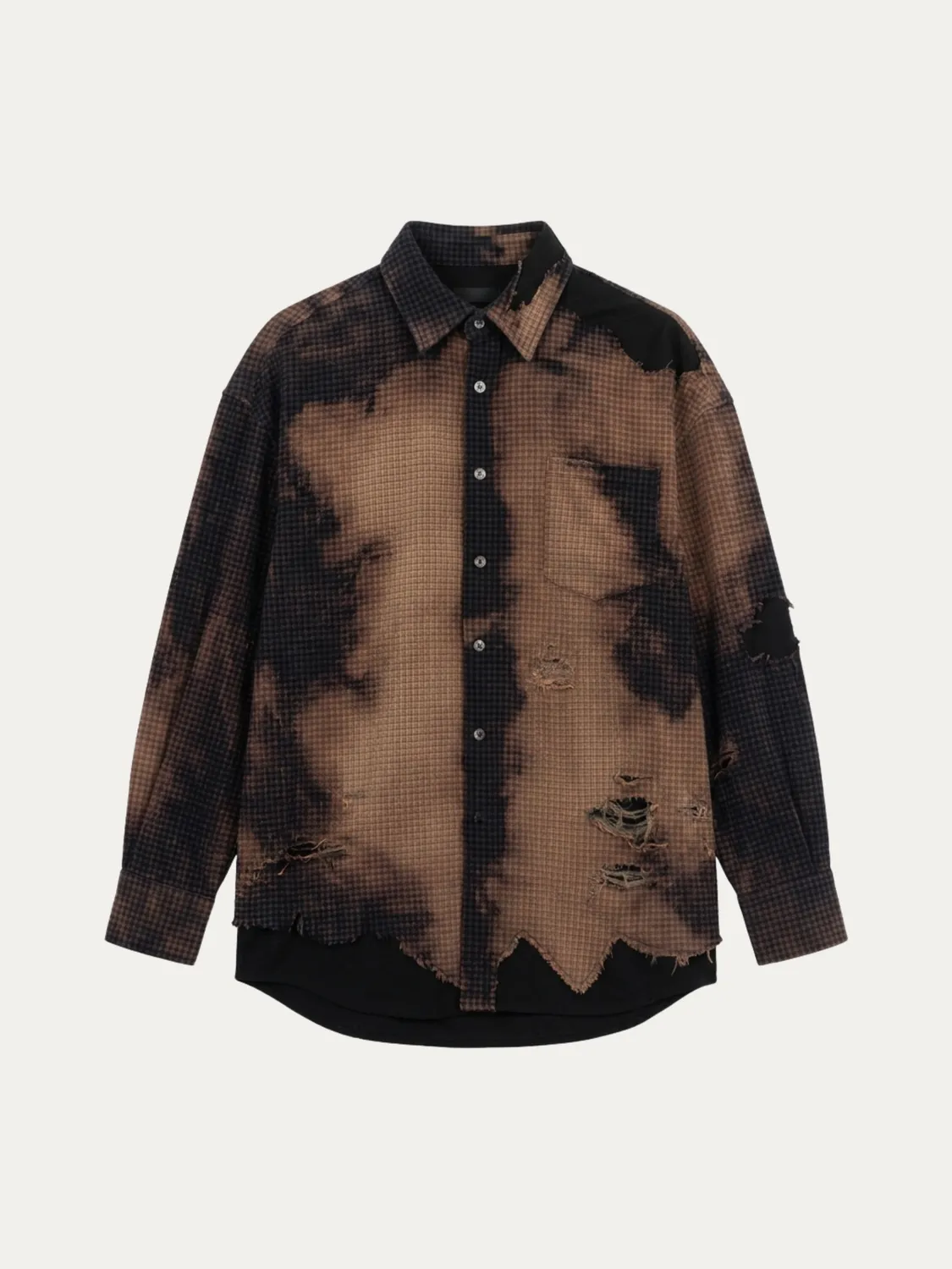 Feng Chen Wang Decayed Check skjorte XS-XL ternet