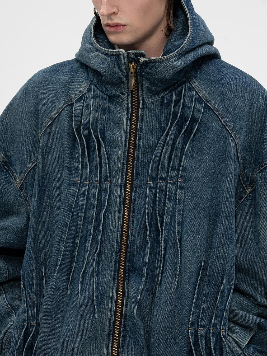 Feng Chen Wang Oversized bomberjakke med hætte