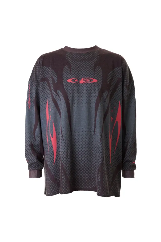Hellstar Moto Jersey langærmet sort