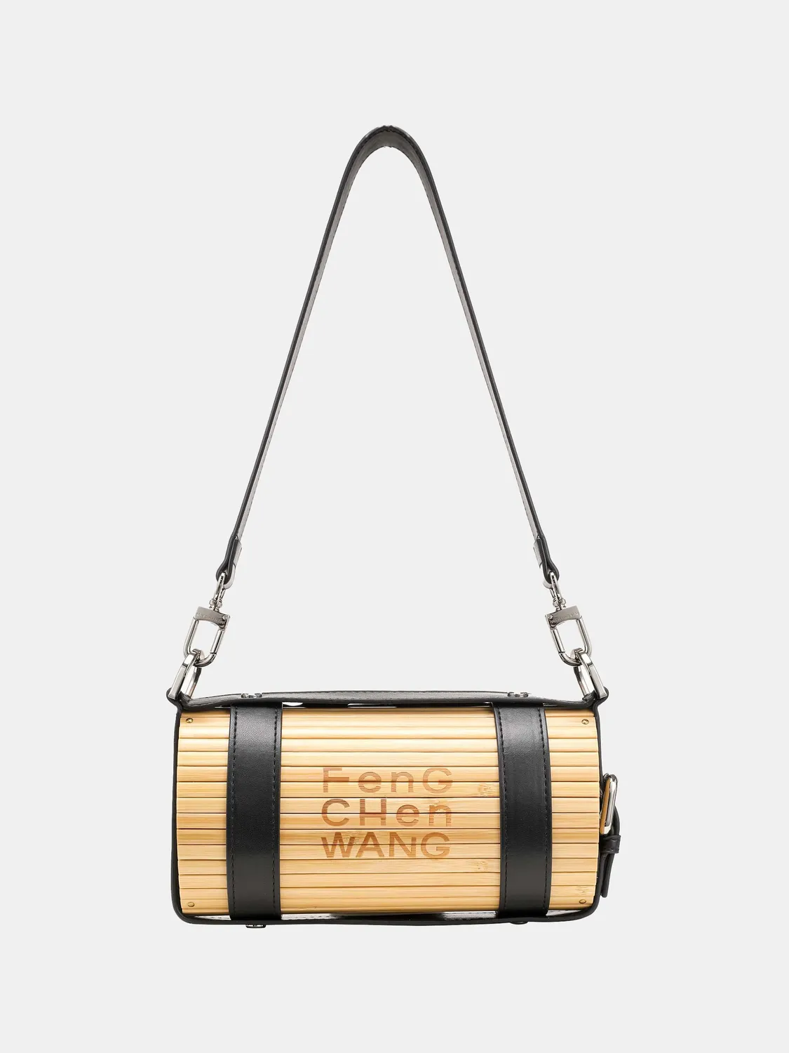 Feng Chen Wang Black Logo Strap bambustaske natur