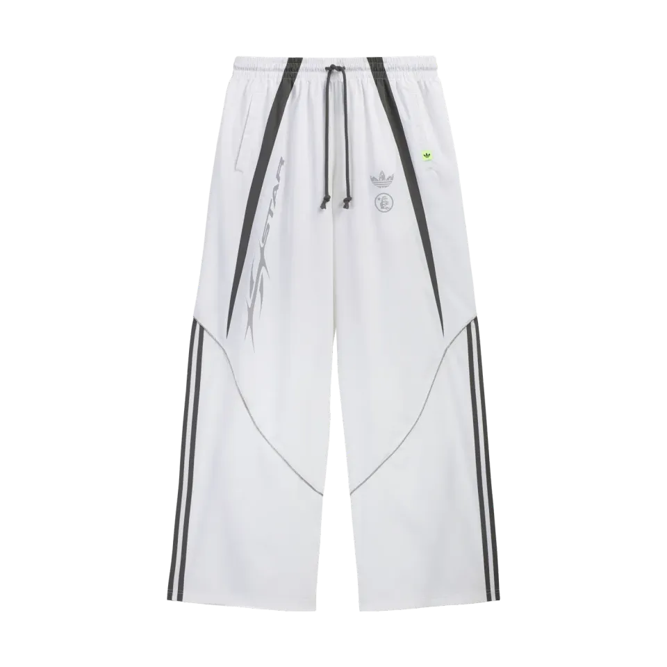 Hellstar x Adidas track pants hvid nylon reflekstryk