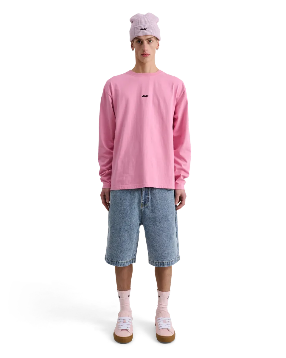 Alis Joshua langærmet t-shirt Solid Pink bomuld