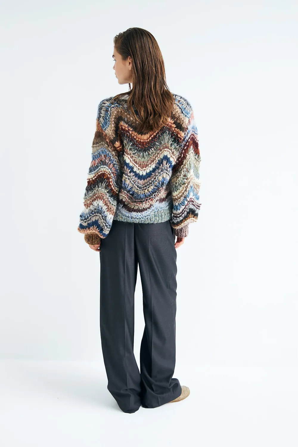 Dawnxdare Ella DS sweater dark multi mohair